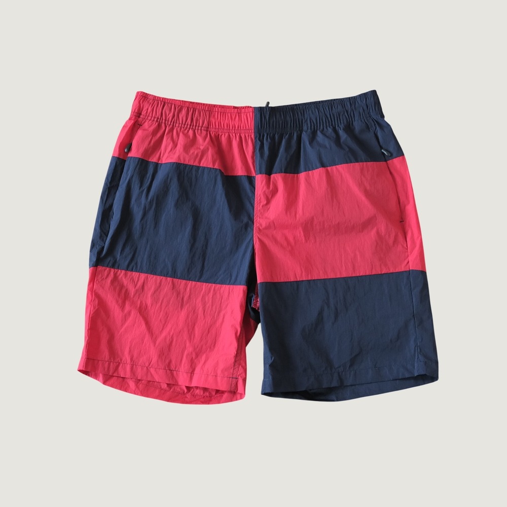 Paper Planes Colorblock Shorts Mens Red Navy Streetwear XL Sportswear Board Swim